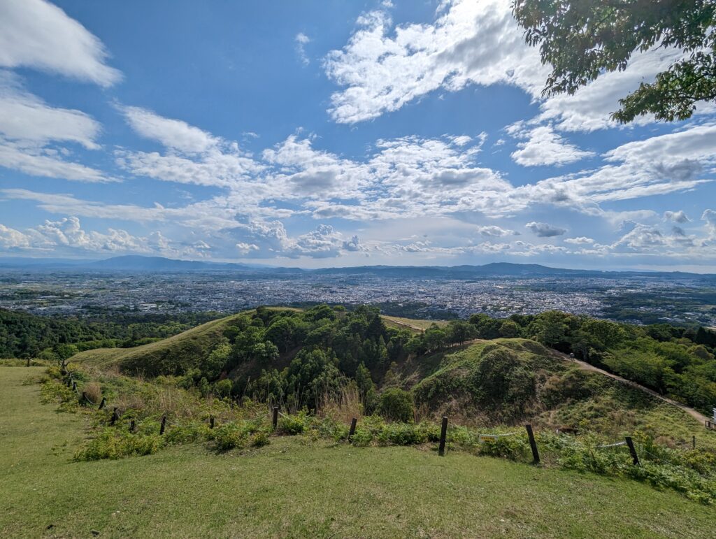 Ausblick vom Berg Wakakusa-Yama in Nara.